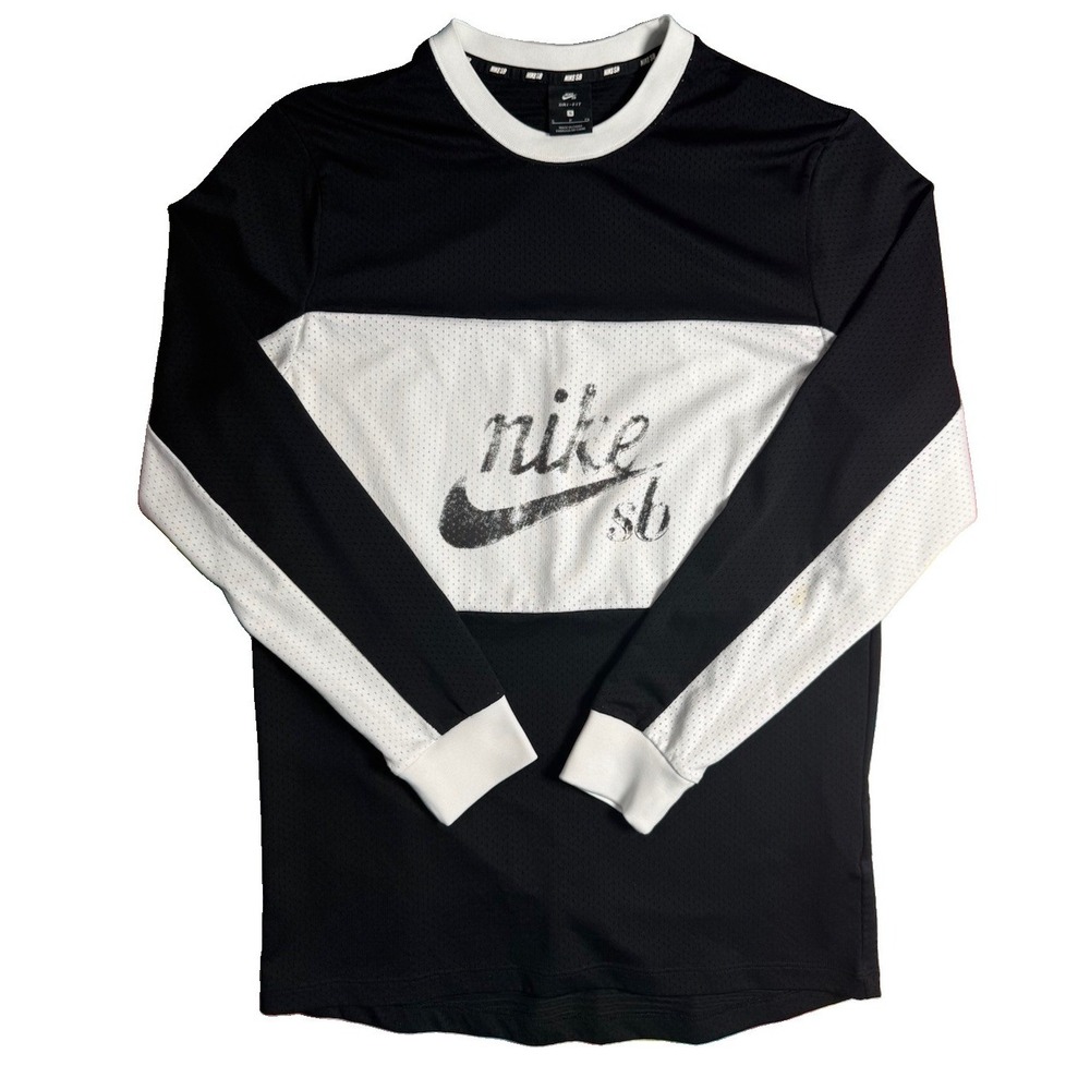 NIKE SB Mens Skater Streetwear Mesh Jersey Top Sz M Dri Fit Athletic Y2K Graphic